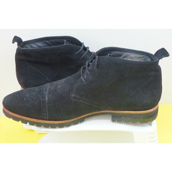 Carlo Pazolini Mens Boots Ankle EU 44 US 11 Black suede, stearling lined main image 4